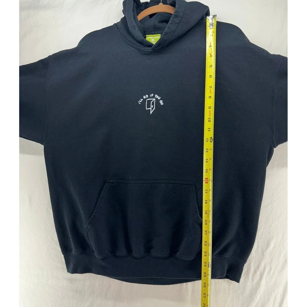 Lonely Ghost Ways To Say I Love You Hoodie Black Mens XL I'll Go If You Go - Picture 6 of 10